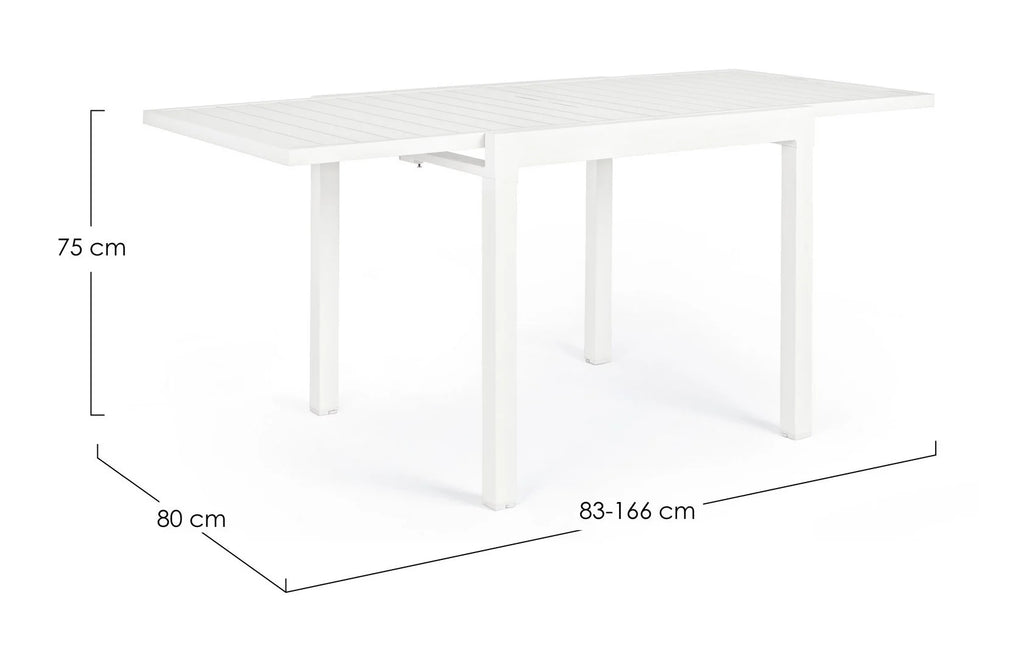TAVOLO ALL PELAGIUS 83-166/80 BIANCO