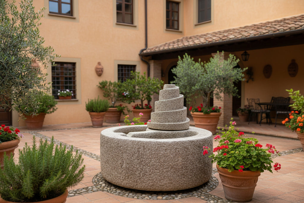 FONTANA  A CASCATA H90/120 ROSA