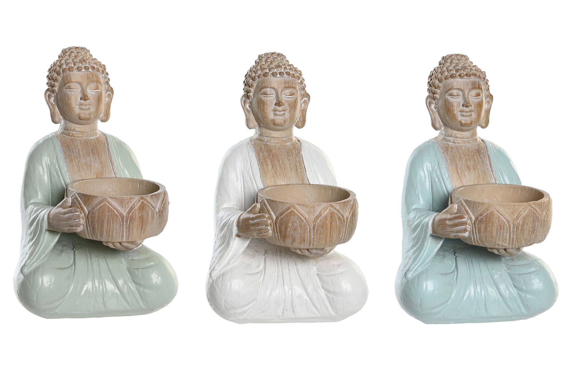 FIGURA RESINA PORTAENDLE BUDDHA