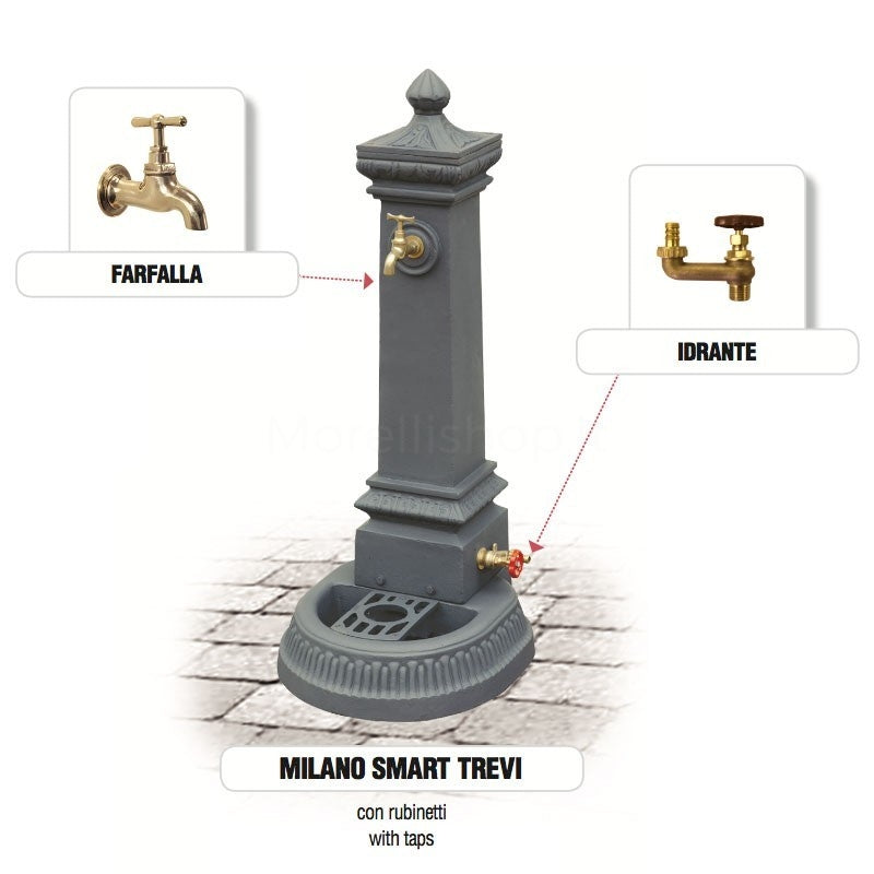 FONTANA GHISA MOD MILANO SMART TREVI + RUB H 100