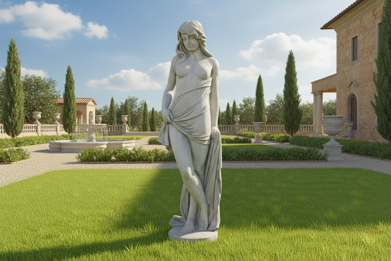 STATUA VENERE C/MANTELLO ANT