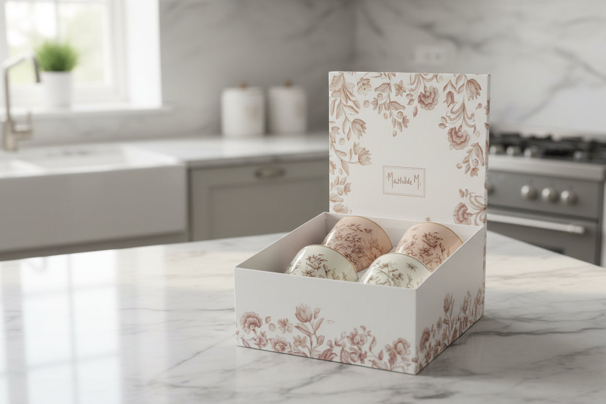 4 TAZZE CAFF&egrave; IN SCATOLA