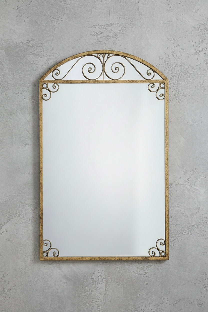 SPECCHIO AGATA ORO 65X104