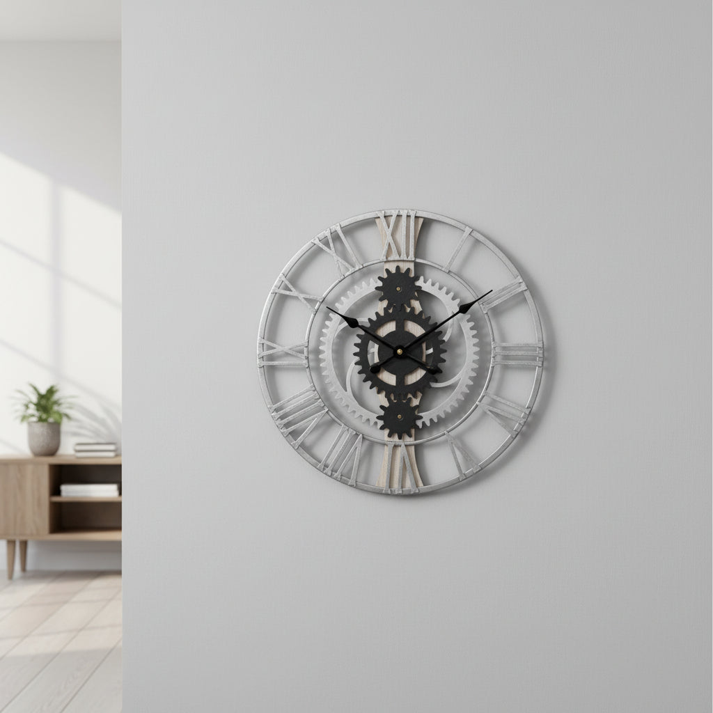 OROLOGIO A PARETE FERRO-INGRANAGGIO