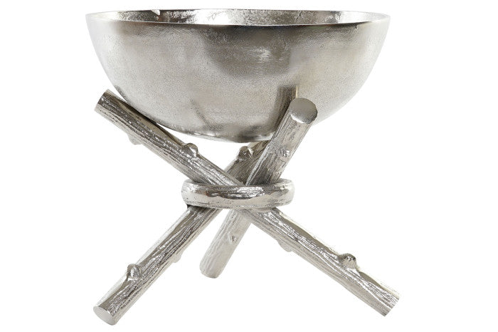 CENTRO TAVOLA ALLUMINIO PLATINATO