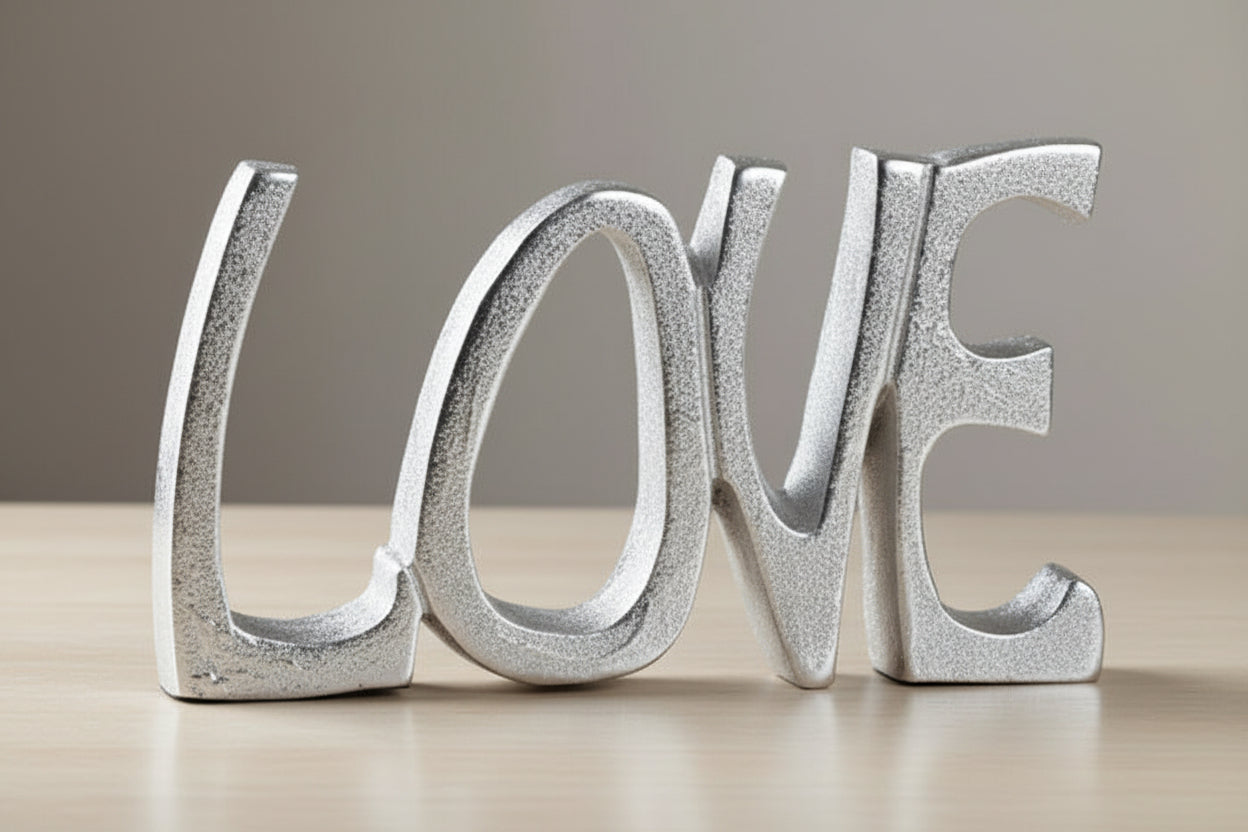 DECORAZIONE ALLUMINIO LOVE