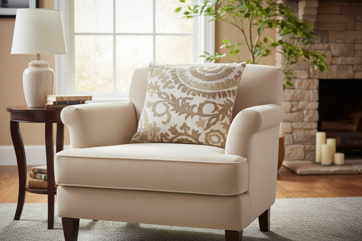 CUSCINO COTONE BORDATO BEIGE