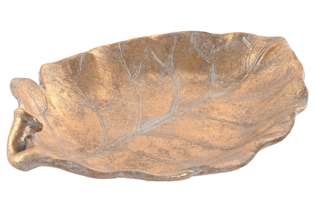 CENTROTAVOLA RESINA CM 33 FOGLIA ORO