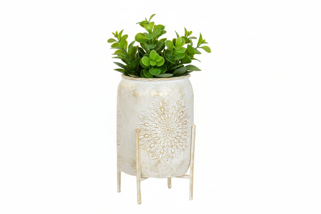 VASO METALLO C/PIEDINI PICCOLO