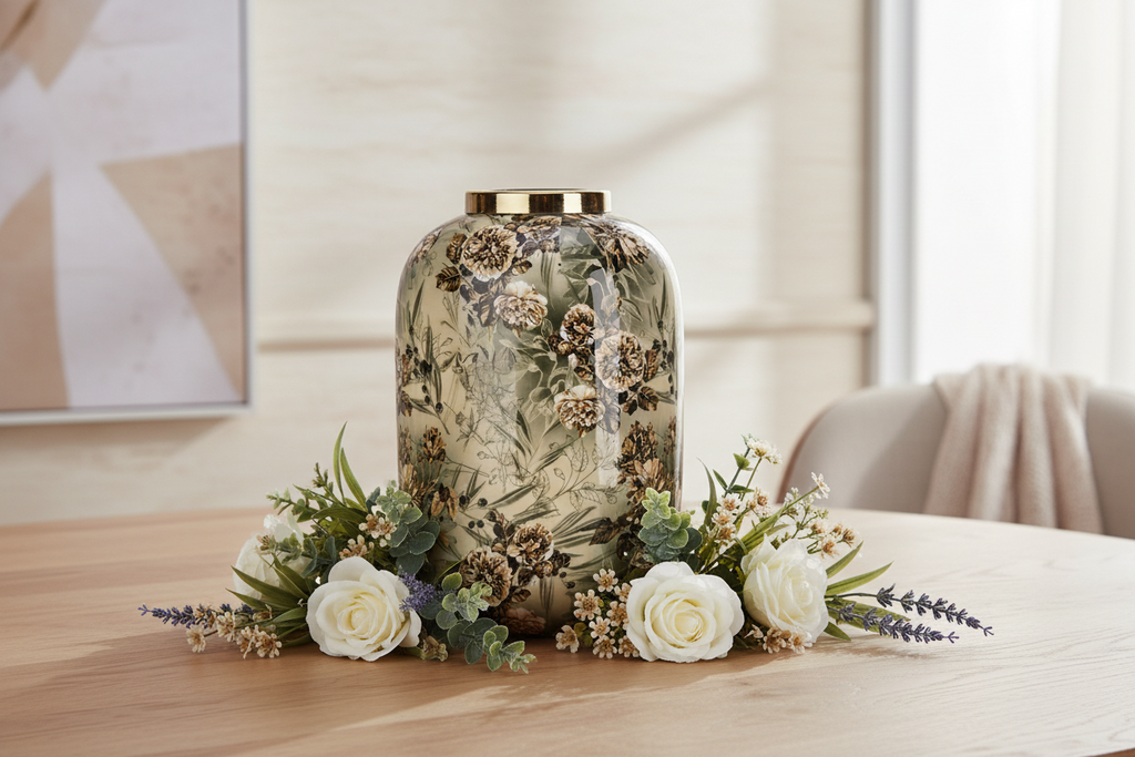 VASO VISALIA VERDE/BIANCO
