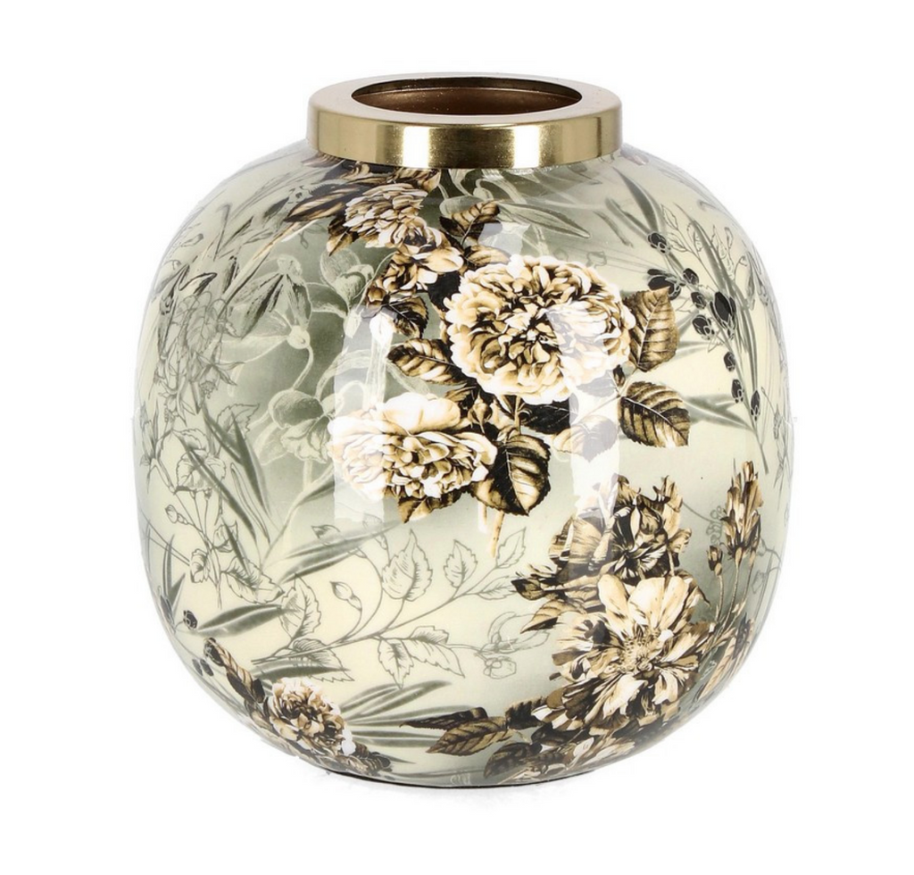 VASO VISALIA VERDE/BIANCO H 17