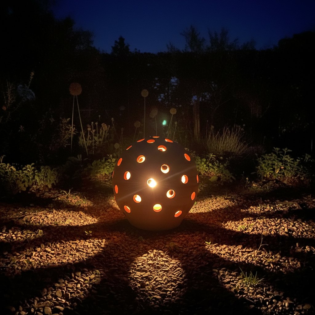 SFERA FORATA TERRACOTTA CM 30