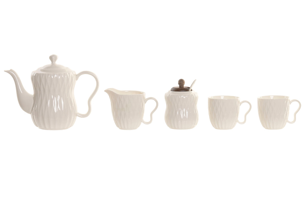 CAFFE SET 6 PORCELLANA BAMB 240ML BIANCO