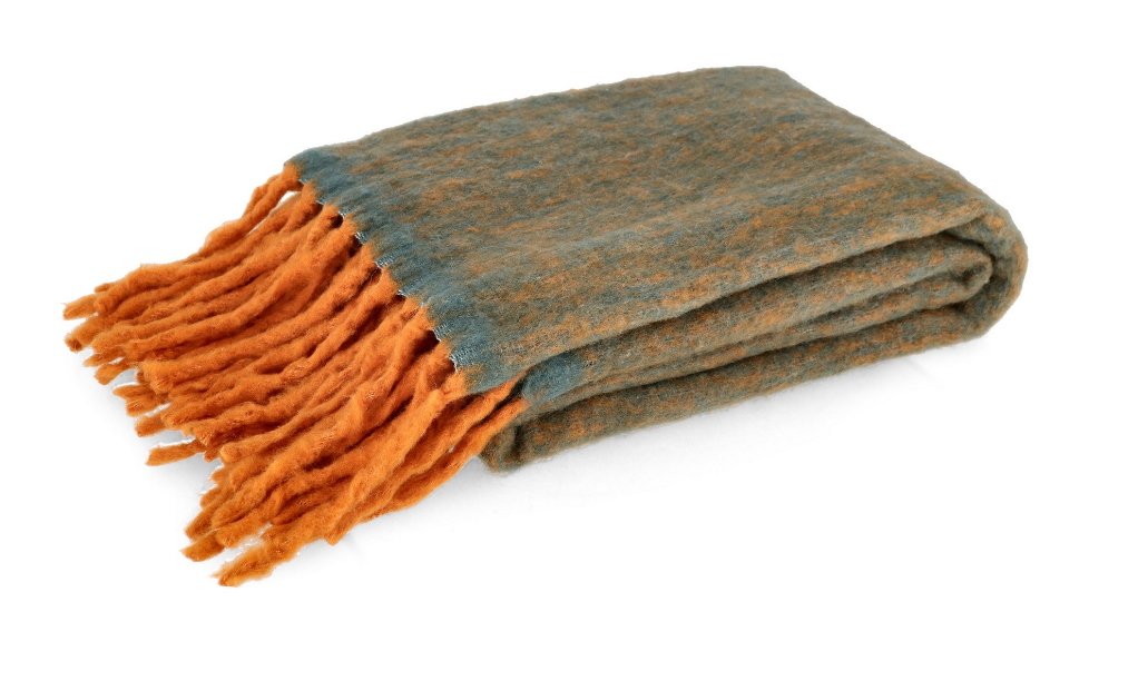 COPERTA WINNIE BLU CON FRAGE