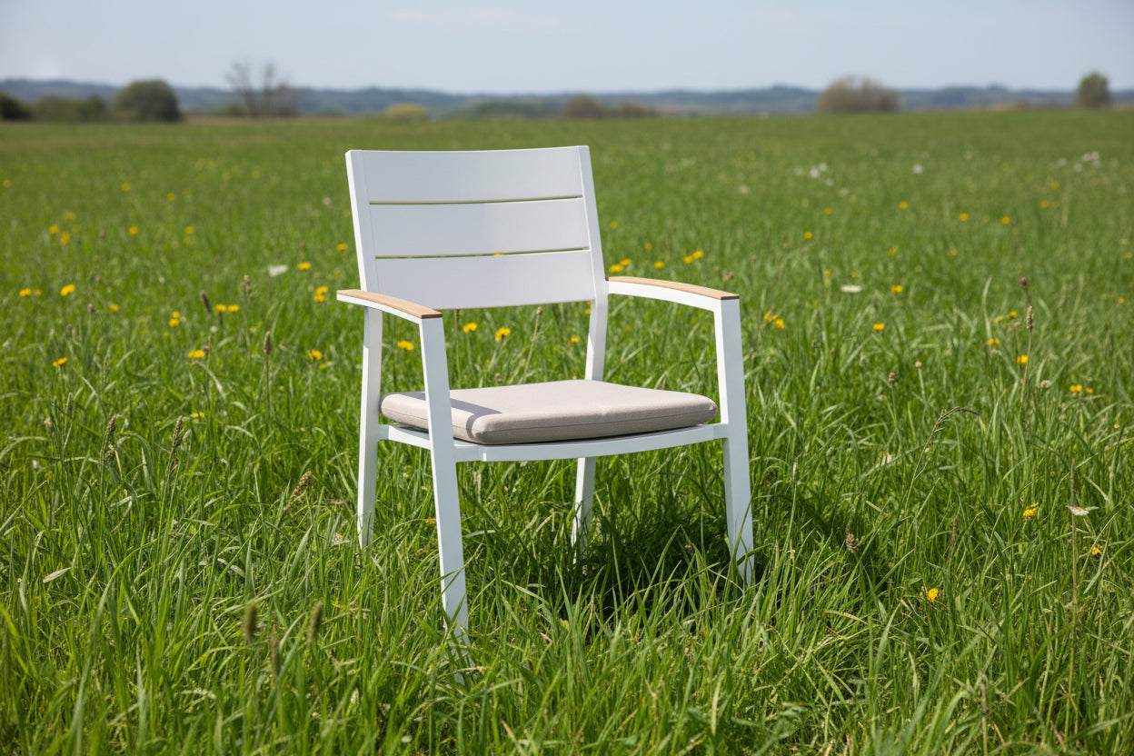 SEDIA C-BR C-C BELMAR BIANCO
