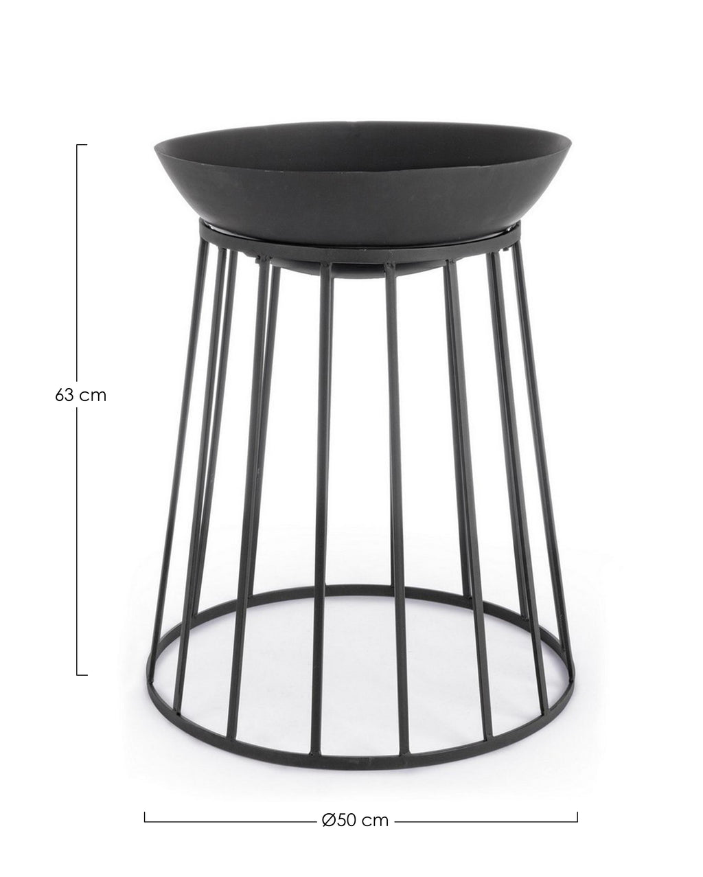 BRACIERE EFESTO NERO D50 H63
