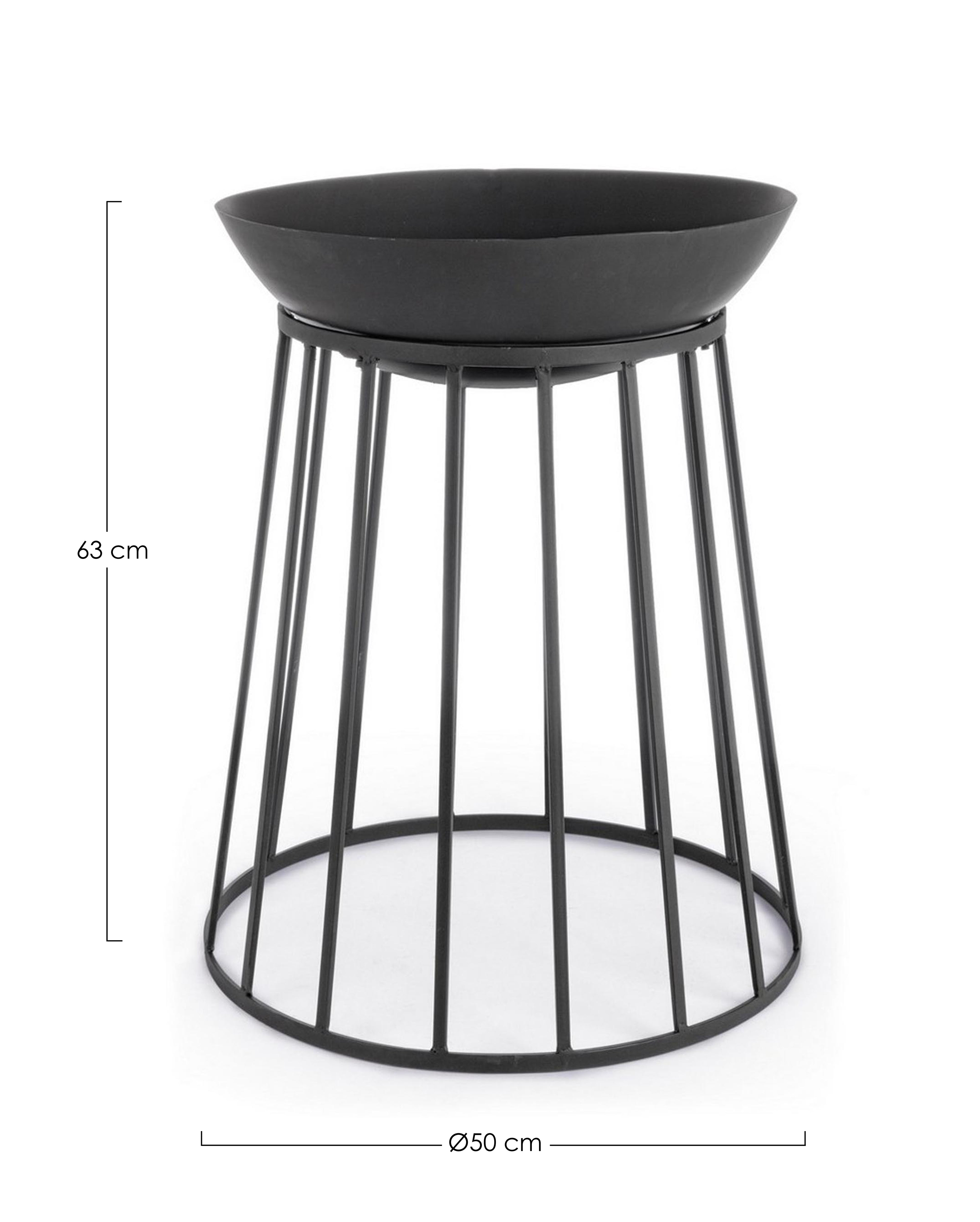 BRACIERE EFESTO NERO D50 H63