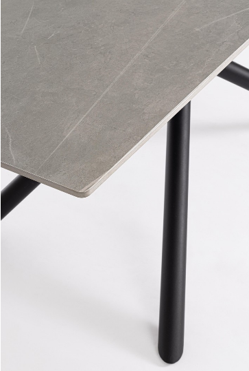 TAVOLO ARGITA 180X90 NERO PIANO IN GRES