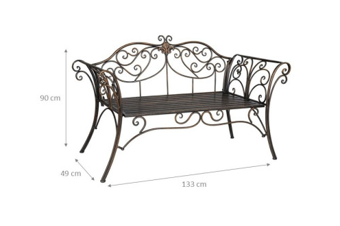 DIVANETTO 133X49X90 COL BRONZO