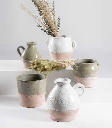 VASO RFEO ANFORA BIANCO H15