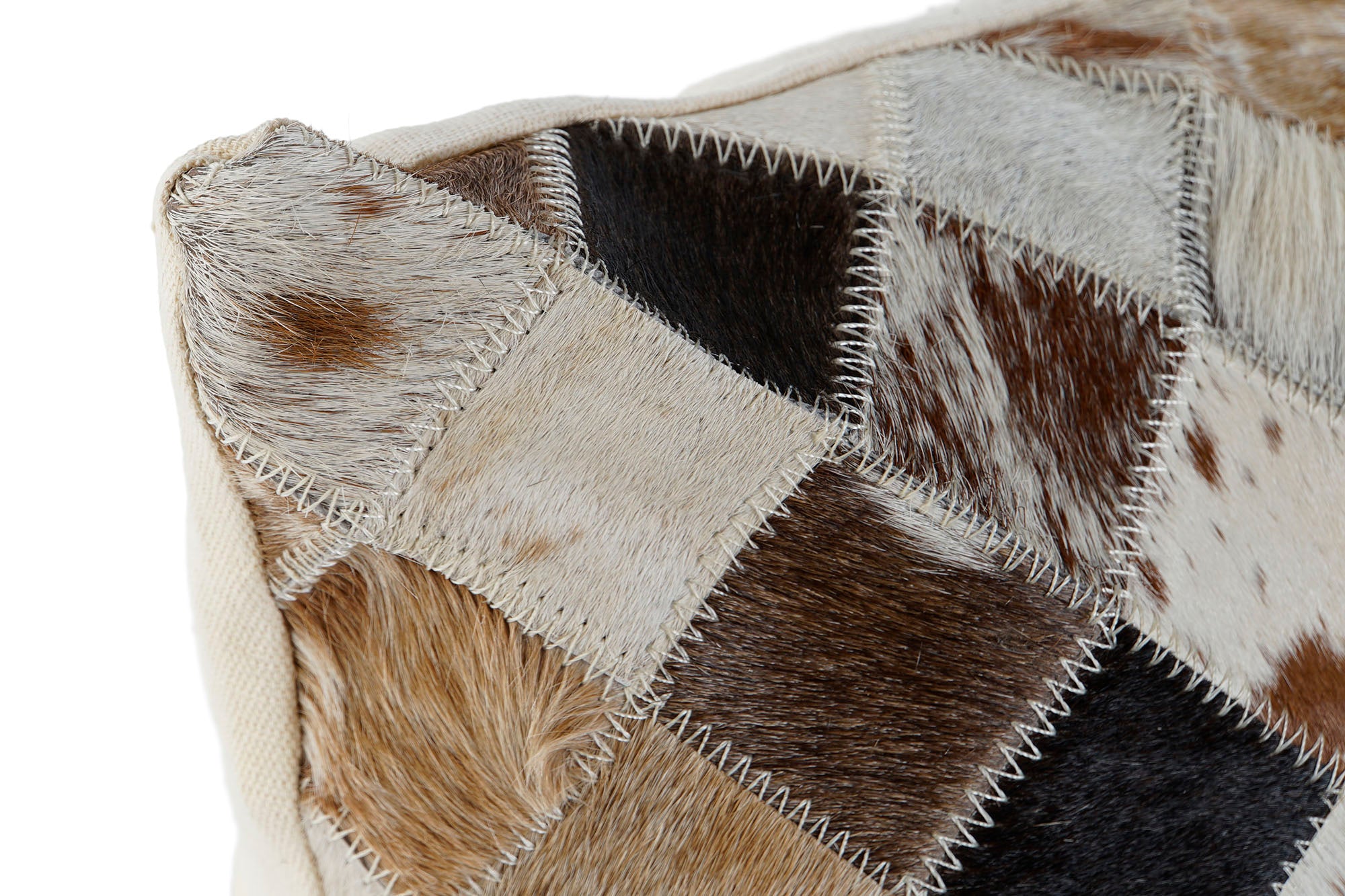 CUSCINO 40X40 PELLE POLIESTERE BEIGE