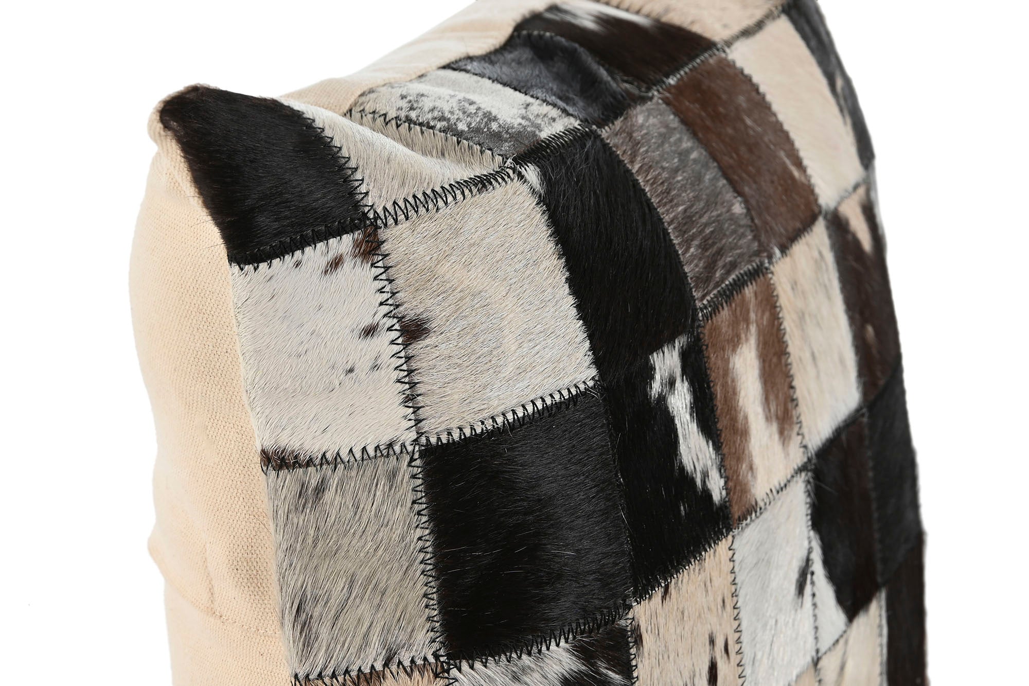 CUSCINO 40X40 PELLE POLIESTERE MARRONE