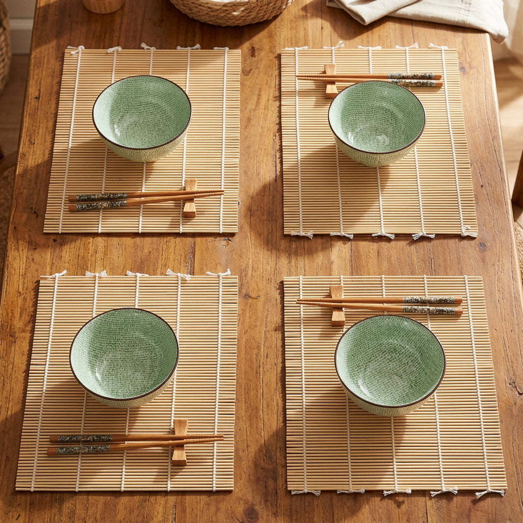 SUCHI SET BAMBOO-GRES VERDE