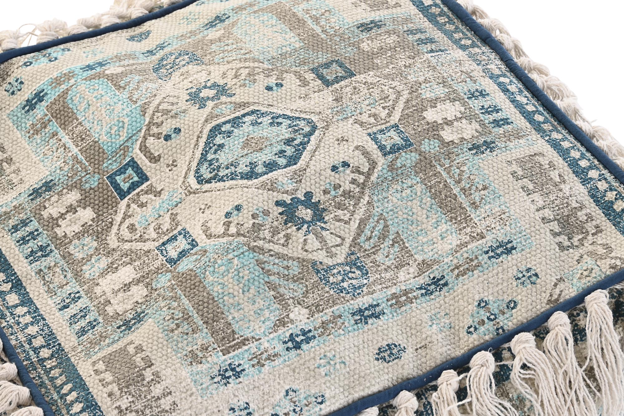 CUSCINO 40X40X40 FLECOS AZZURRO