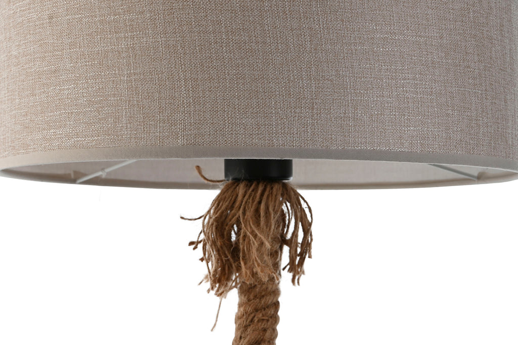 LAMPADA DA TAVOLO CORDA/LINO MARRONE