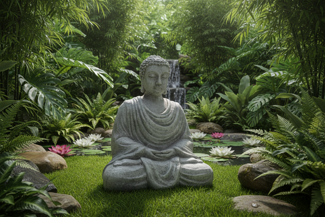 BUDDHA SEDUTO PICCOLO CM 48