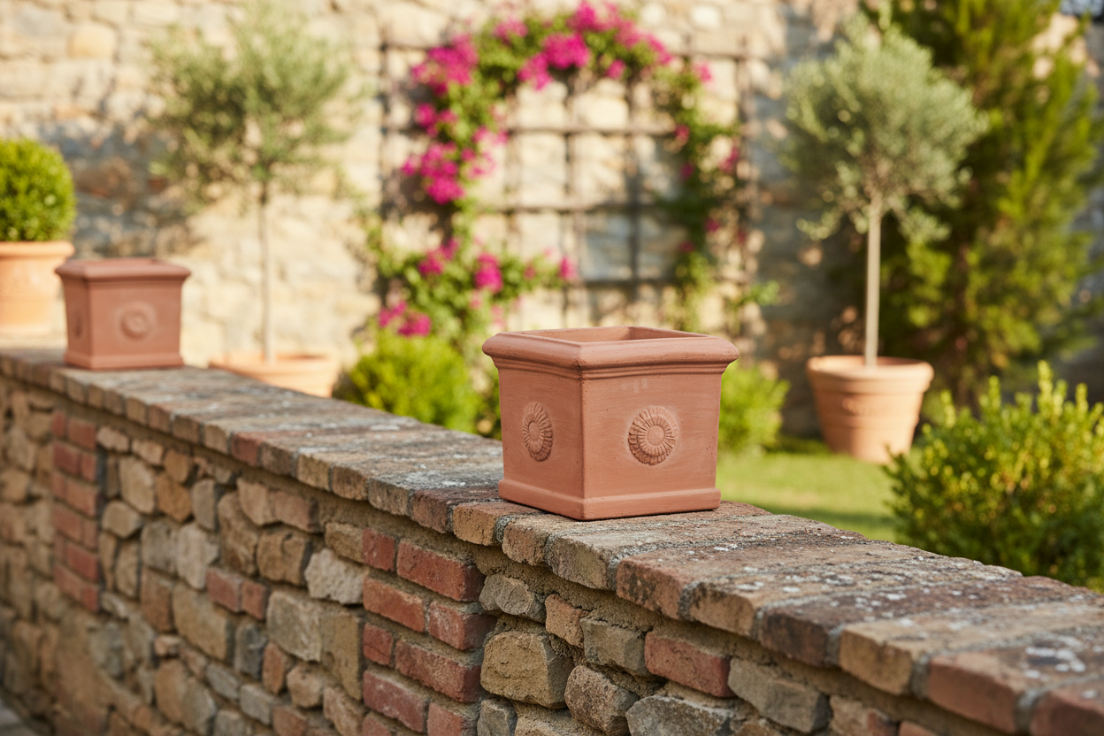 CUBO CON ROSONE CM 35