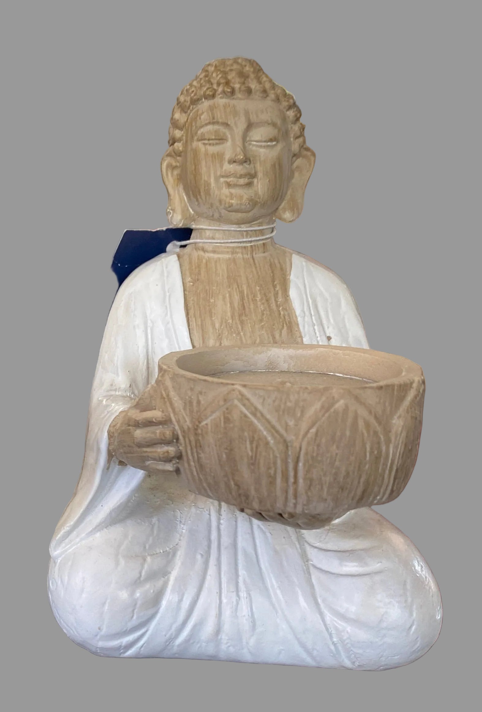 FIGURA RESINA PORTACANDELA BUDDHA