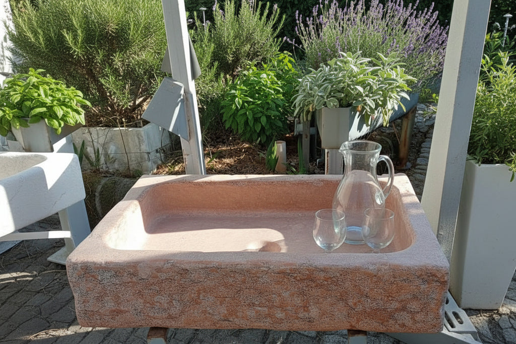 LAVABO MARMO ROSSO VR 80