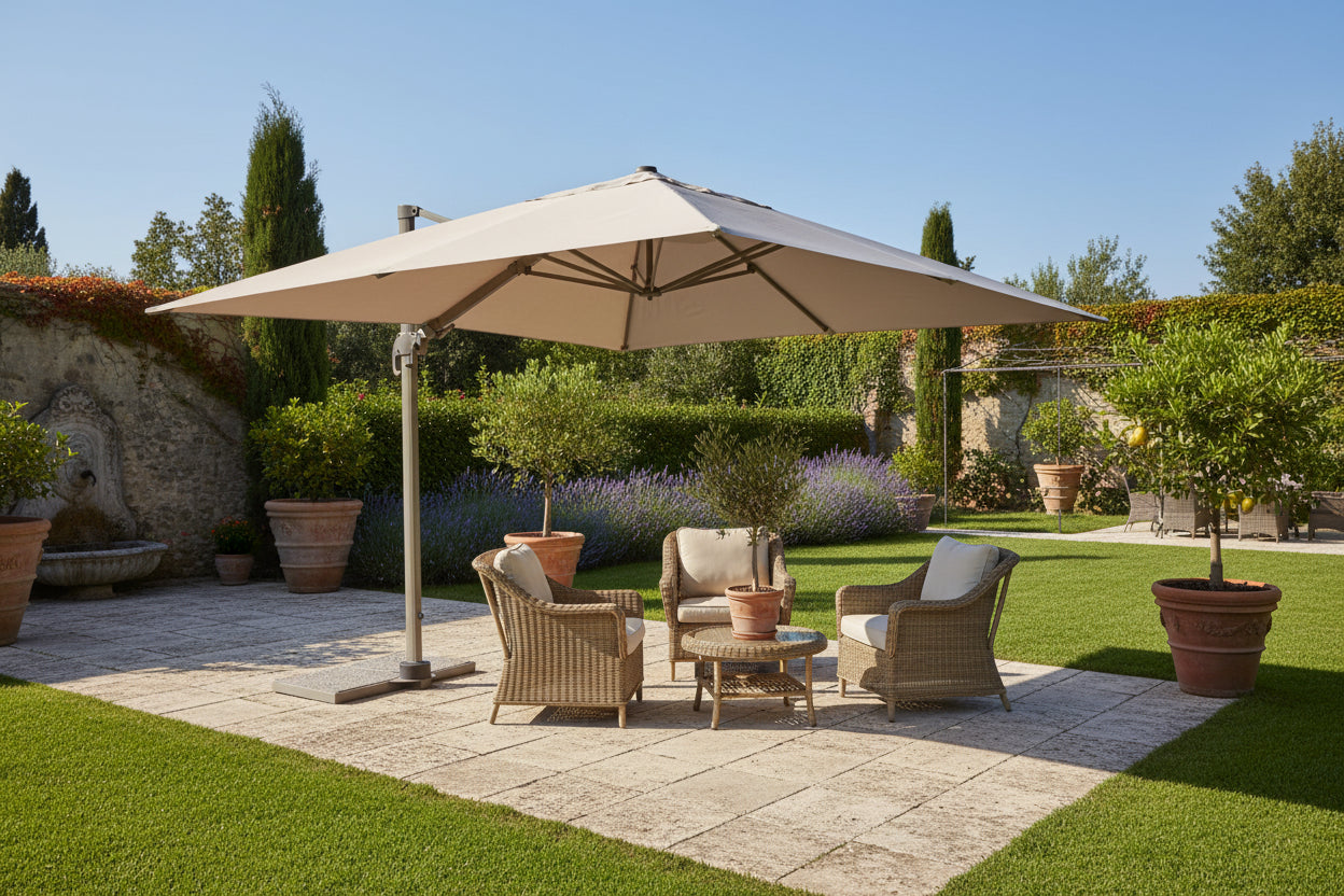 OMBRELLONE BRACCIO SARAGOZZA 2X3 SABBIA C/COVER