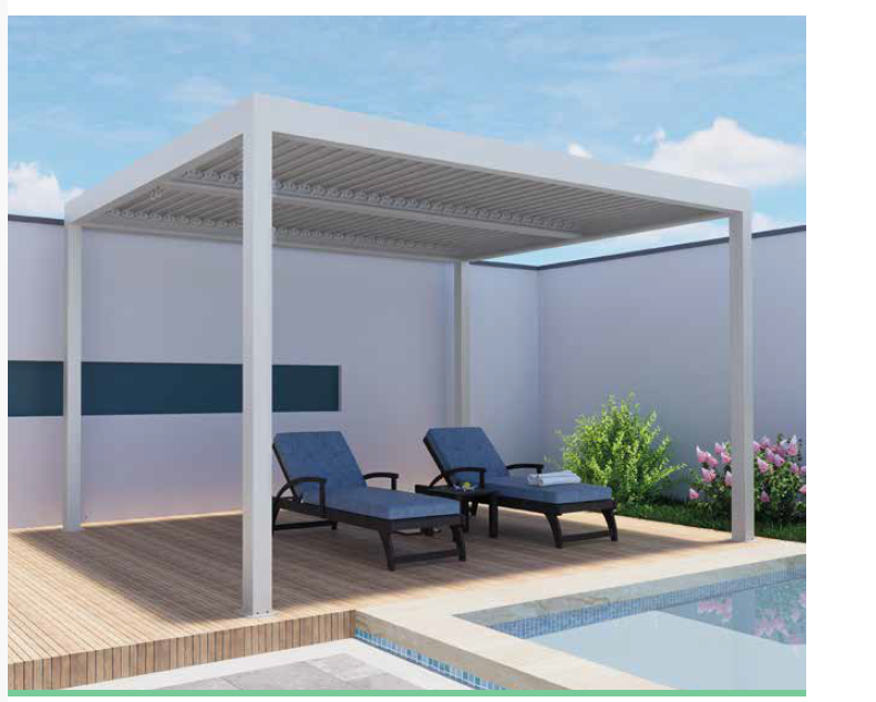 PERGOLA BIOCLIMATICA ATENA 100-3X3 BIANCA