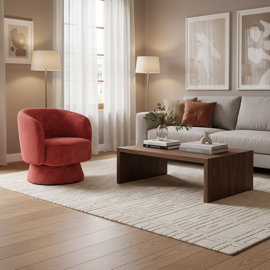 POLTRONA GIREVOLE CHERRY