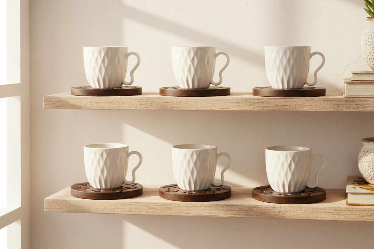 CAFFE SET 6 PORCELLANA BAMB SOLLIEVO