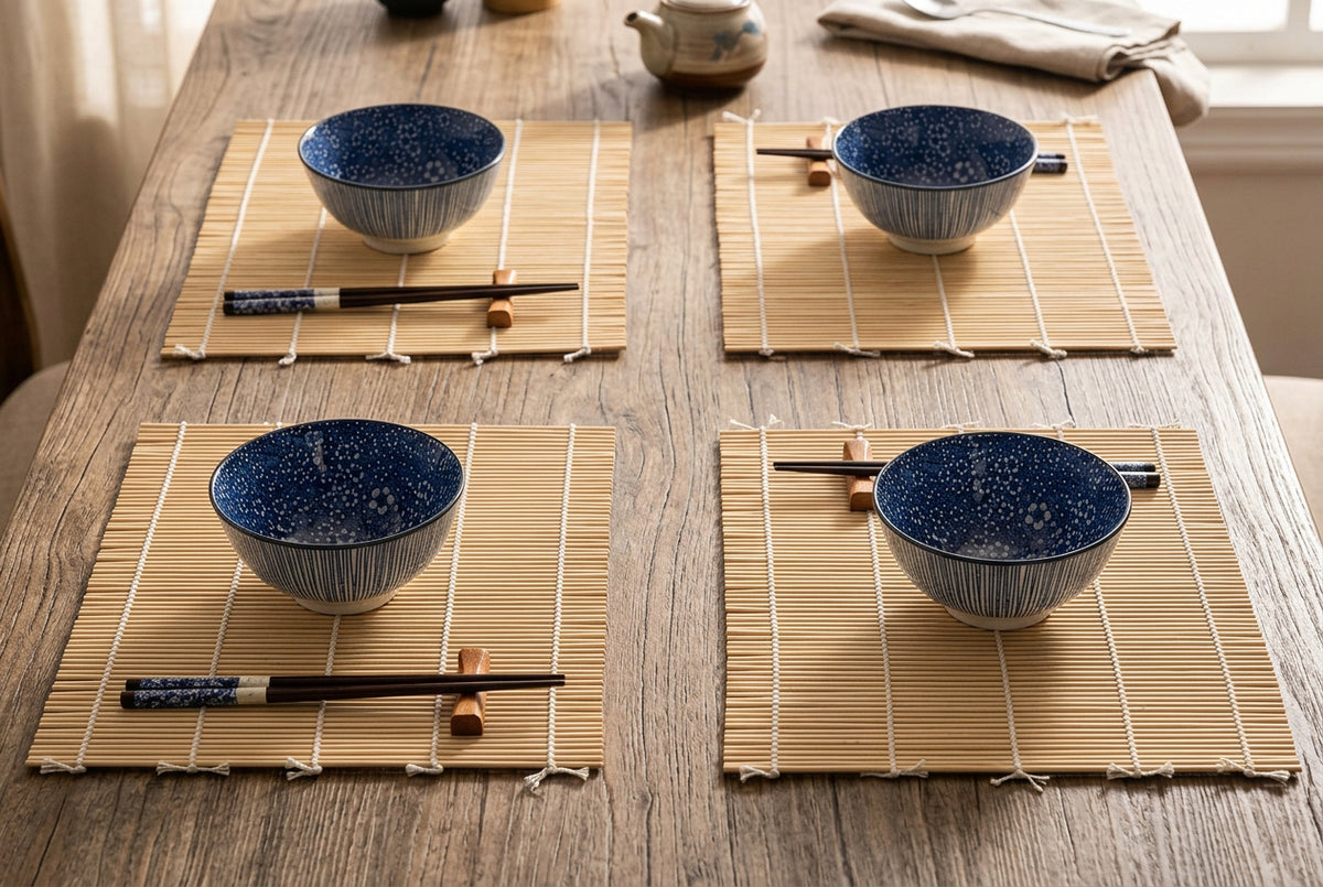 SUCHI SET BAMBOO-GRES NERO