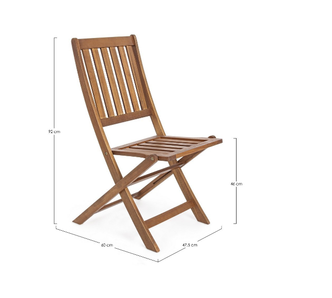 SEDIA MALI PIEGHEVOLE IN ACACIA