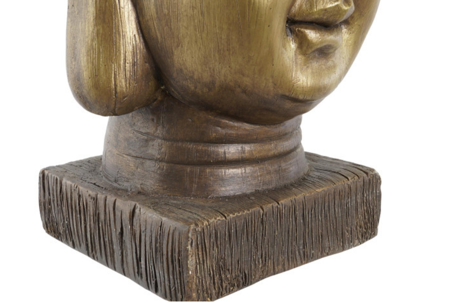 FIORIERA FIBRA DI VETRO BUDDHA  ORO