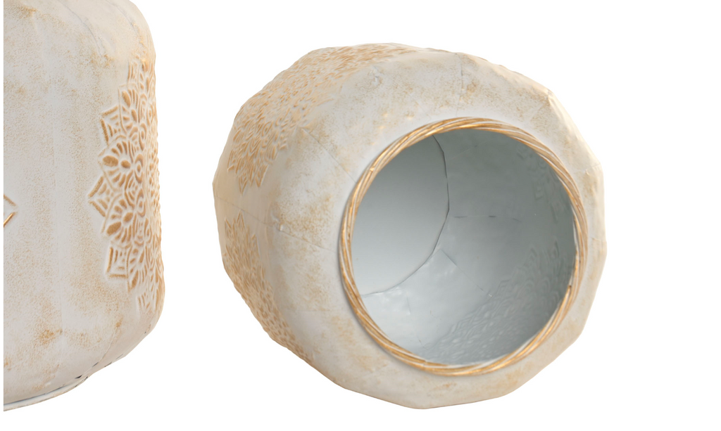 VASO FIORI METALLO MANDALA PICCOLO