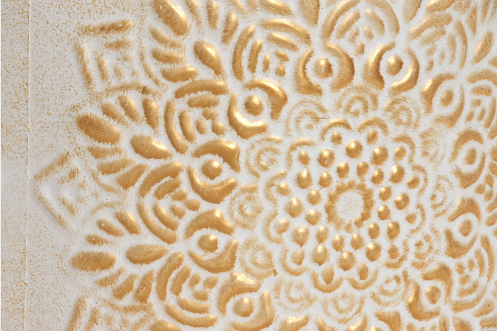 VASO FIORI METALLO MANDALA GRANDE
