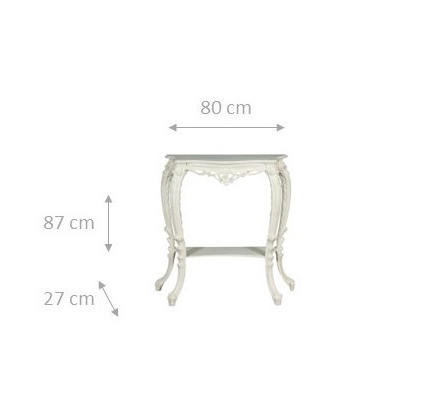CONSOLLE LEGNO 80X27H87