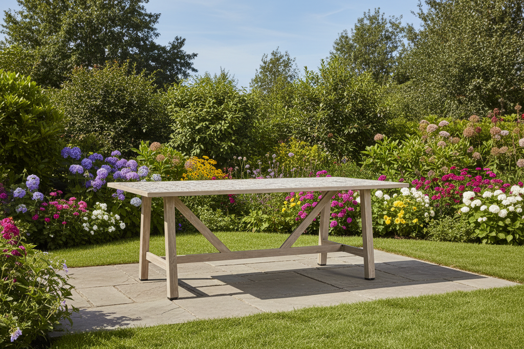 TAVOLO 206X106 ALLUM PIASTRELLE CERAMICA