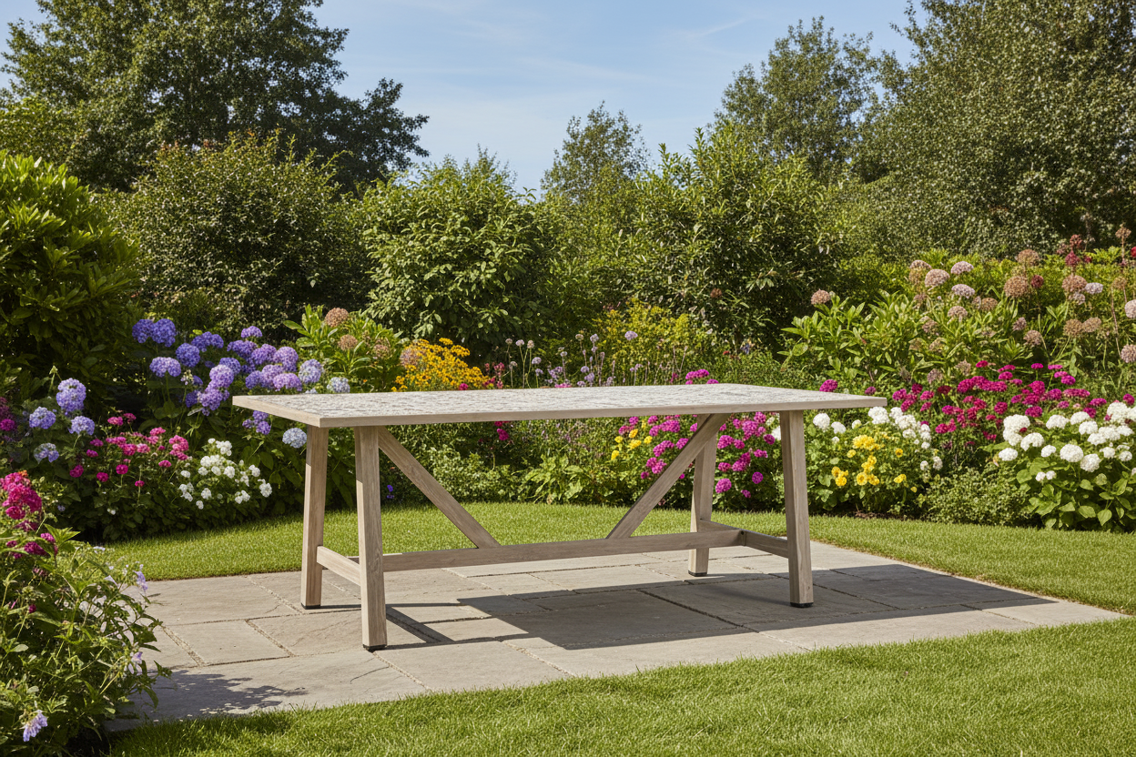 TAVOLO 206X106 ALLUM PIASTRELLE CERAMICA