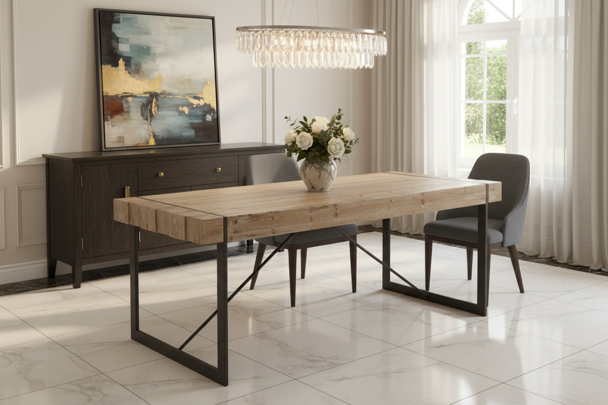 TAVOLO GARRET 200X90 PIANO IN ABETE