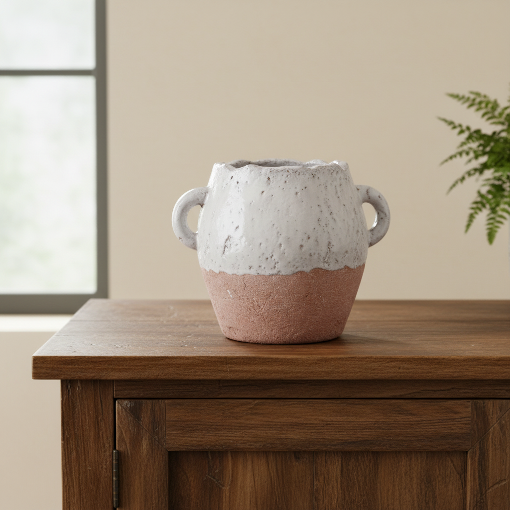 VASO ORFEO ANFORA BIANCI H17