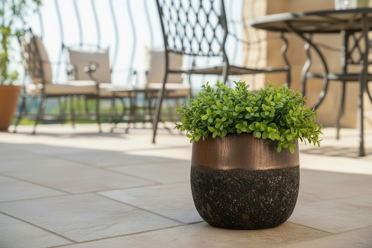 VASO DUYEN BASSO RUSTY MED D27 H24
