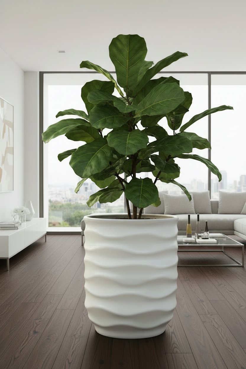 VASO ONDA FALLING WHITE D52 H64